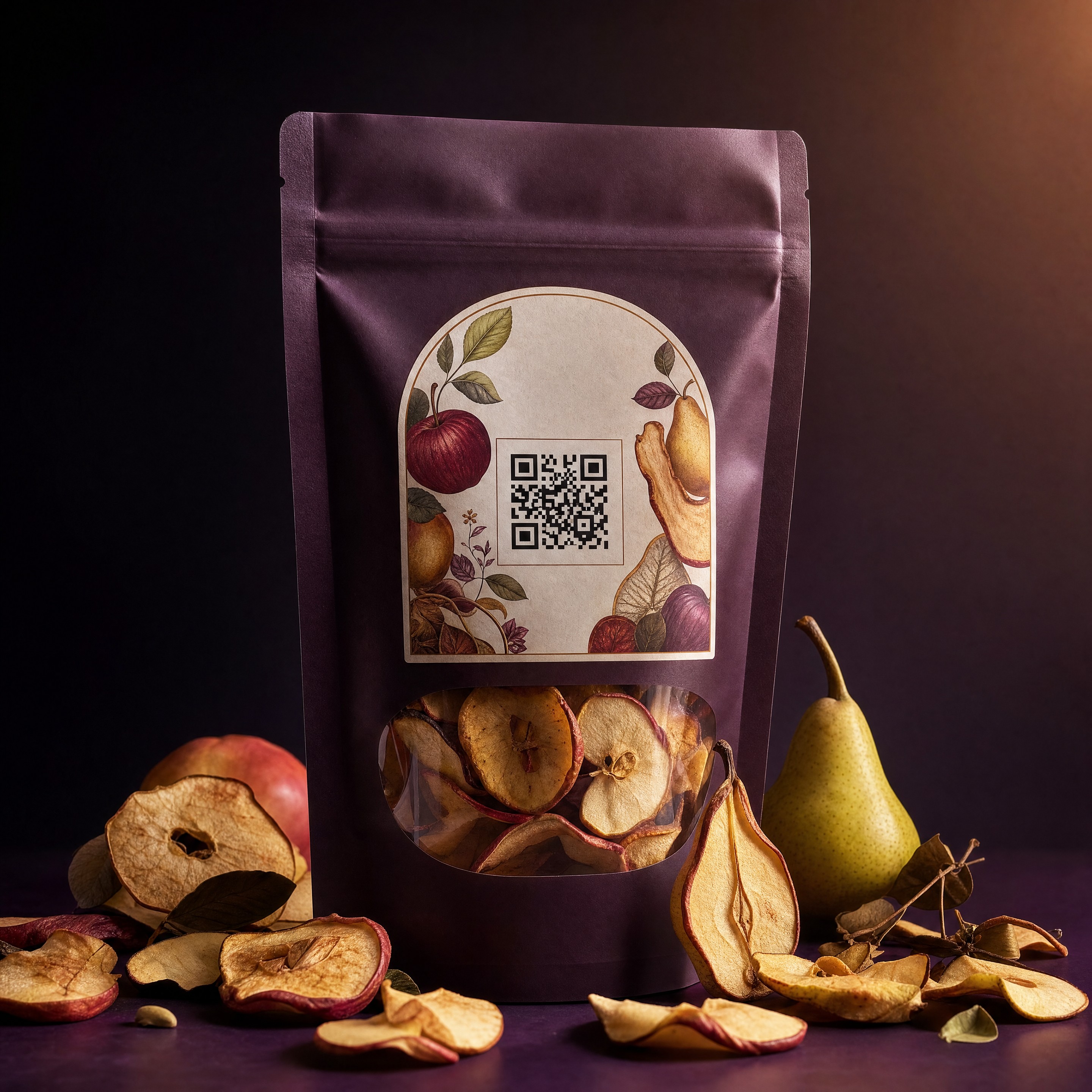 Opakowanie suszu premium z kodem QR paszportu partii